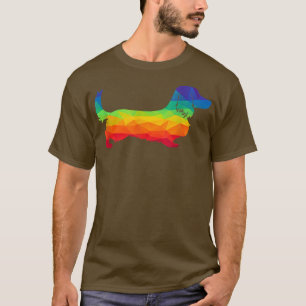 T-shirt Dachshund Chien Gay pride Lgbt Rainbow Drapeau Drô