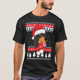 T-shirt Dachshund Chien Vilain Noël