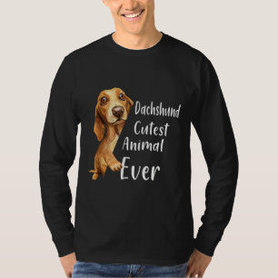 T-shirt Dachshund Cutest Animal Jamais Amoureux de les chi