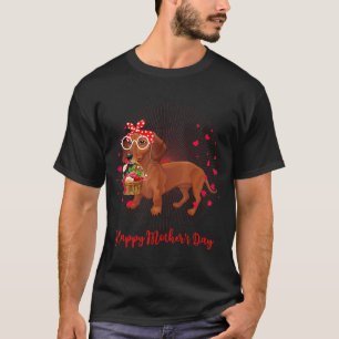 T-shirt Dachshund - Dachshund Chien Fête des mères