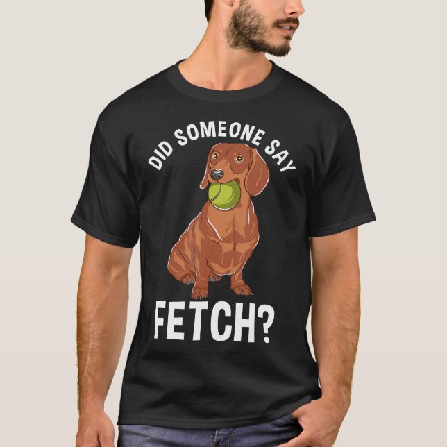 T-shirt Dachshund Dachshund Design Chien Weiner Chiot Cade (Devant)