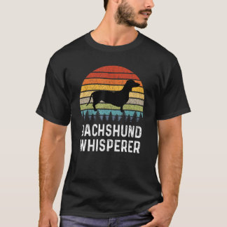 T-shirt Dachshund Dachshund Whisperer Retro Doxie