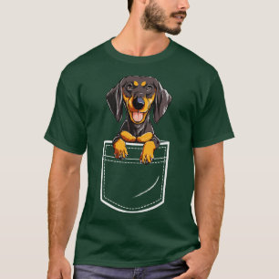 T-shirt Dachshund dans votre pochette frontale Chien Anima
