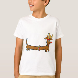 T-shirt Dachshund de Noël