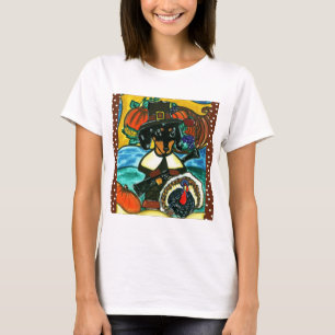 T-shirt Dachshund de Thanksgiving