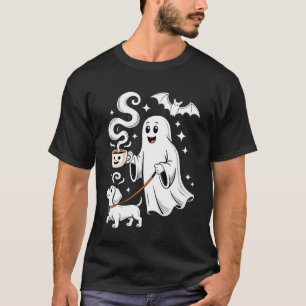 T-shirt Dachshund drôle Fantôme Halloween Saison Saisissan