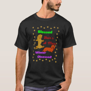T-SHIRT DACHSHUND FUNNY WIENER DOG PET CUIT WIENER OBSESS