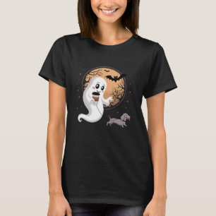 T-shirt Dachshund Halloween Saison Chien Drôle Weenie Vint
