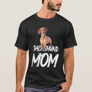 T-shirt Dachshund Idée Maman Pour Anniversaire Ou Noël