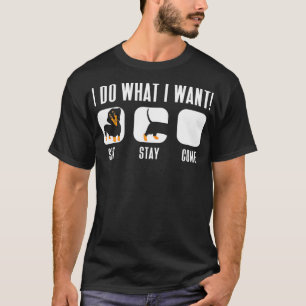 T-shirt Dachshund Je Fais Ce Que Je Veux Faire