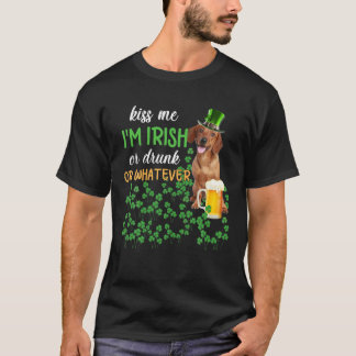 T-shirt Dachshund Kiss Me Je suis Irlandais Ou Irlandais O