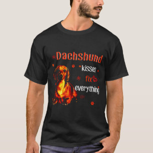 T-shirt Dachshund Kisses Réparez tout