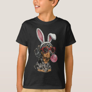 T-shirt Dachshund Lapin de Pâques Amoureux de Teckel Weeni