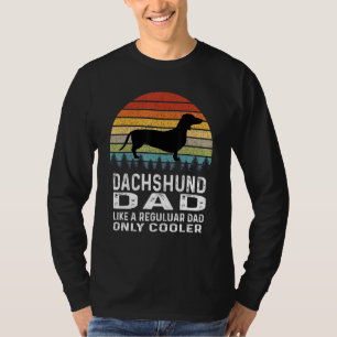 T-shirt Dachshund Papa Wiener Chien Retro Doxie
