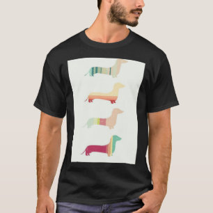 T-shirt Dachshund Popart d'art chien