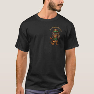 T-shirt Dachshund Portrait - L'original Wiener Dog Black