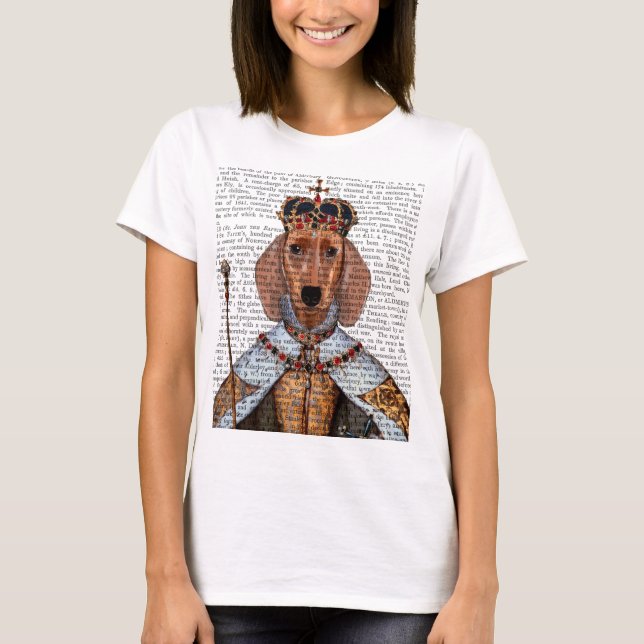 T-shirt Dachshund Queen 2 (Devant)