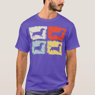 T-shirt Dachshund Retro Vintage 4