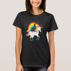 T-shirt Dachshund Riding Unicorn Magical Dog Propriétaire