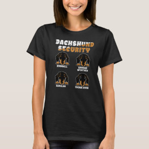 T-shirt Dachshund Sécurité Wiener Weiner Propriétaire du c