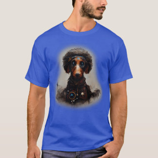 T-shirt Dachshund Surreal Steampunk Amoureux des chiens d'