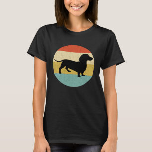 T-shirt Dachshund vintage Teckel Retro