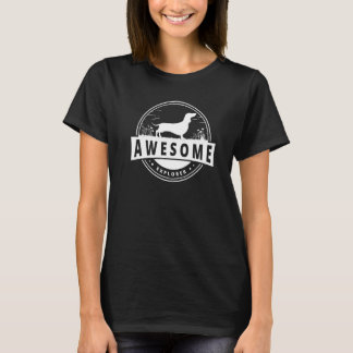 T-shirt Dachshund Wiener Doxen Dog Retro 25