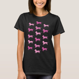 T-shirt Dachshunds roses