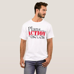 T-shirt d'action de plan