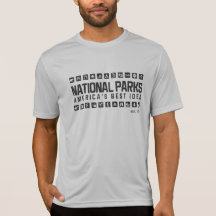 T-shirt d'active des parcs nationaux de l'Amérique