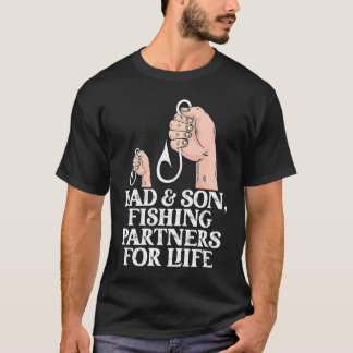 T-shirt Dad And Son Fishing Partners Fishing Fathers Day