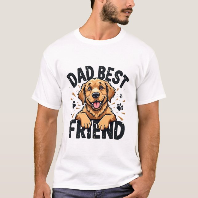 T-shirt DaD Best Friend  (Devant)
