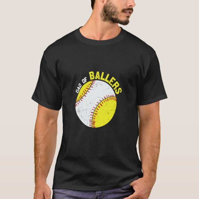 T-shirt Dad Of Ballers Apparel (Devant)