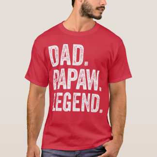 T-shirt Dad Papaw Legend Vintage Distressed Bold Papaw fri