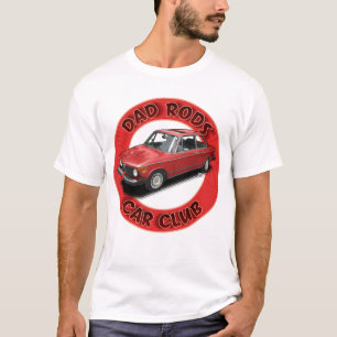 T-shirt Dad Rods Car Club Rouge 2001 Voiture