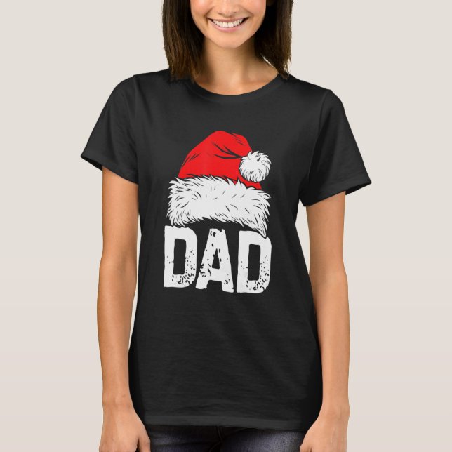 T-shirt Dad Santa Christmas Family Matching Pajamas Papa X (Devant)