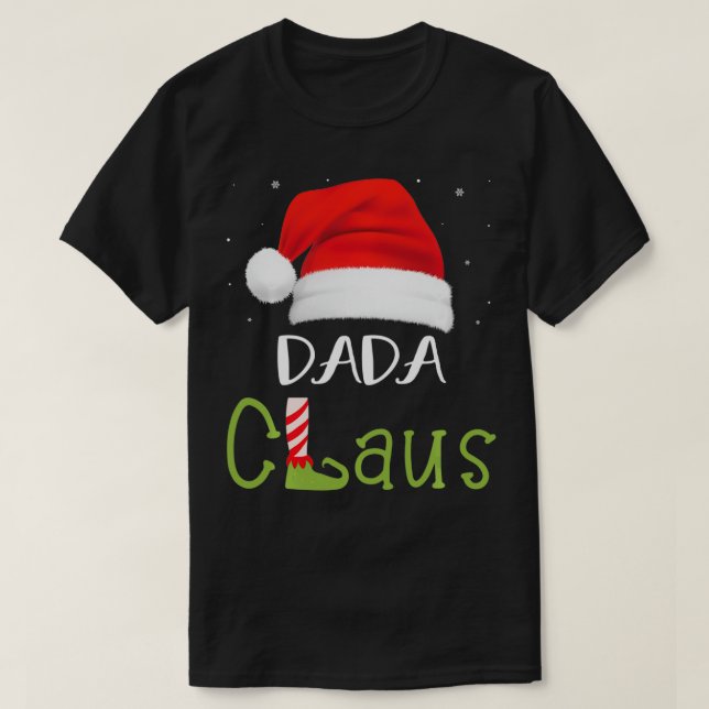 T-shirt Dada Claus Groupe Famille Correspondant Pyjama Fun (Design devant)