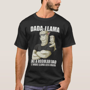 T-shirt Dada Homme Drôle Lama Plus Lama Moins Drame Avec U