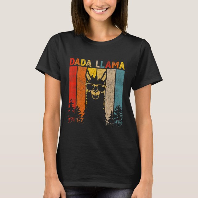 T-shirt Dada Llama Lover Pour Hommes Femmes (Devant)