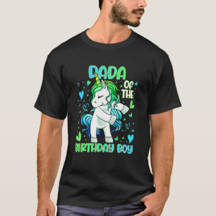 T-shirt Dada of the Birthday Party Boys Dabbing Unicorn