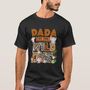 T-shirt Dada Of The Birthday Wild One Safari Boy Famille M