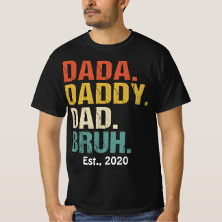 T-shirt Dada Papa Papa Bruh Daddy Fille J'Aime Les Hot Dad