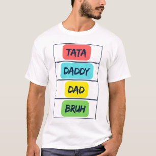 T-shirt Dada Papa Papa Bruh Fête des Pères Drôle Essentiel
