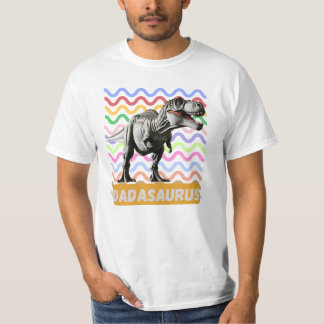 T-shirt Dada Saurus T-Rex Papa Dinosaur Drôle Pères Don