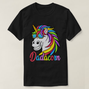 T-shirt Dadacorn Funny Unicorn Papa Fête des pères Cadeau