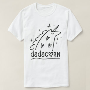 T-shirt Dadacorn Funny Unicorn Papa Fête des pères Cadeau