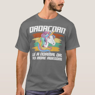 T-shirt Dadacorn Magique Arc-en-ciel Unicorne et famille d