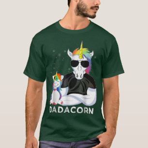 T-shirt Dadacorn Muscle Unicorn Papa bébé, Fille, Christ
