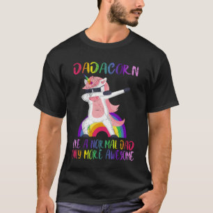 T-shirt Dadacorn Unicorn Papa Et Bébé Fête des pères Cadea