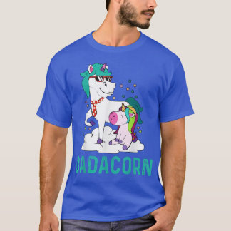 T-shirt Dadacorn Unicorn Papa Et Bébé Unicorn Lunettes de 